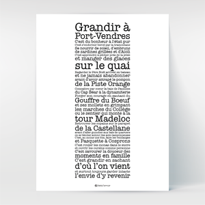 Affiche Poster Hello Terroir Grandir à Port-Vendres 