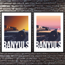 Charger l&#39;image dans la galerie, Hello Terroir Poster Banyuls lever de soleil dans la baie existe en deux coloris 
